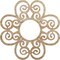 Ekena Millwork Cohen Wood Fretwork Pierced Ceiling Medallion, Red Oak, 34"OD x 11 5/8"ID x 3/8"T CMWP34X34X0375CORO - alternate 1